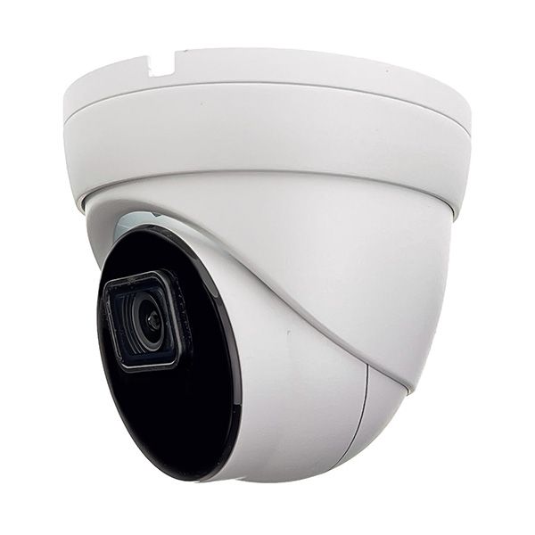 R-Series 5MP Weatherproof Turret IP Security Camera with a 2.8mm Fixed Lens and a Built-In Microphone -- White (M5T)