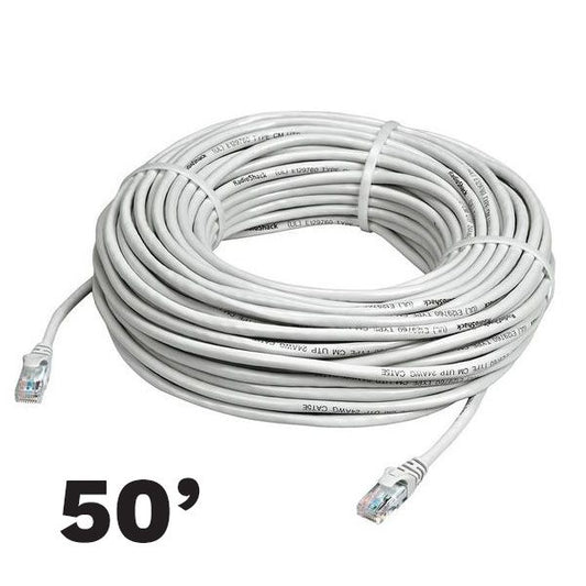 Premade CAT5e IP Camera Network Cable 50'FT